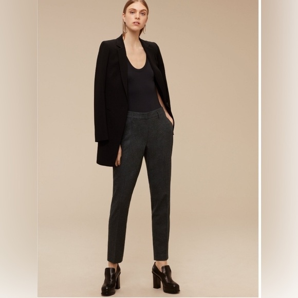 Babaton Pants - Babaton Women's Charcoal Gray Kendrick Pant